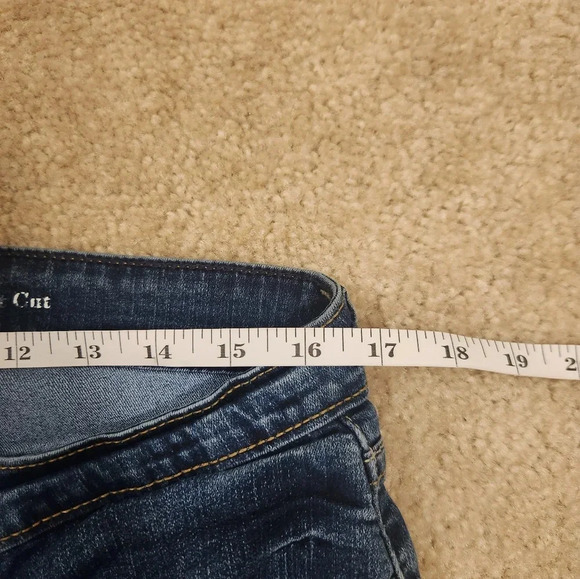 Signature Levi Strauss Women Dark Wash Jeans Modern Boot Cut 33" Waist Blue #C60 - Picture 4 of 5